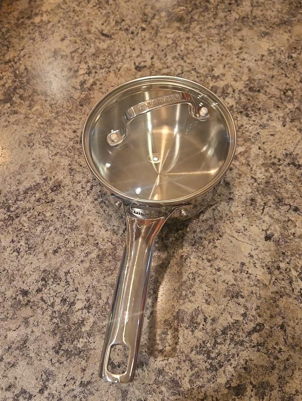 Cuisinart Chef's Classic Stainless Steel 1.0 Qt Sauce Pan. Used